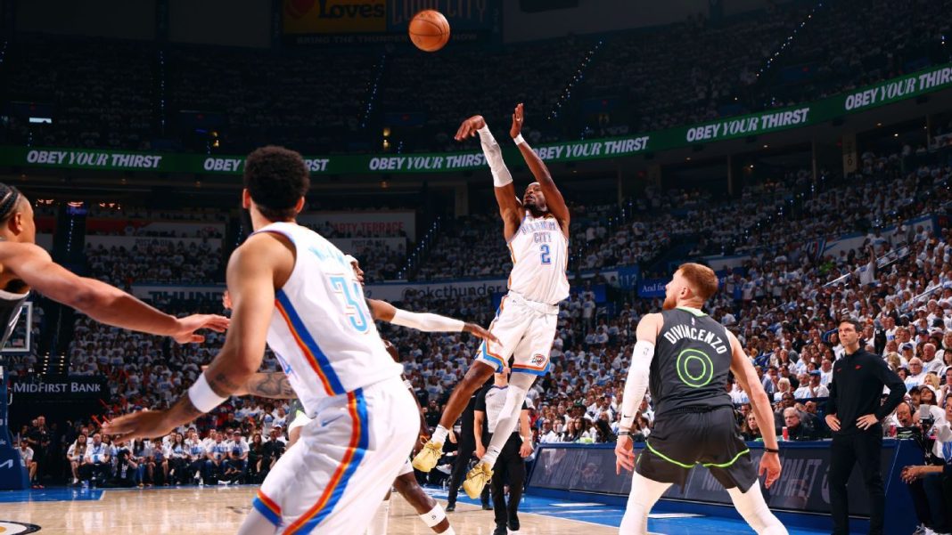 SGA takes over in 2nd half as OKC stomps Wolves