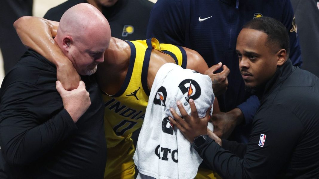 LeBron, Mahomes top reactions to Tyrese Haliburton's Game 7 injury