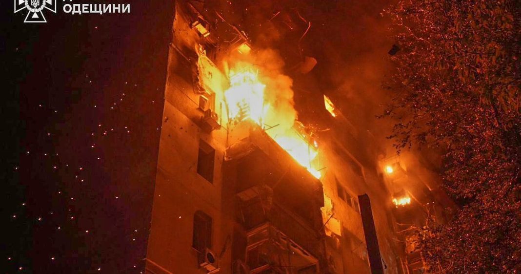 Russia launches massive overnight drone attack on Ukraine, killing 1